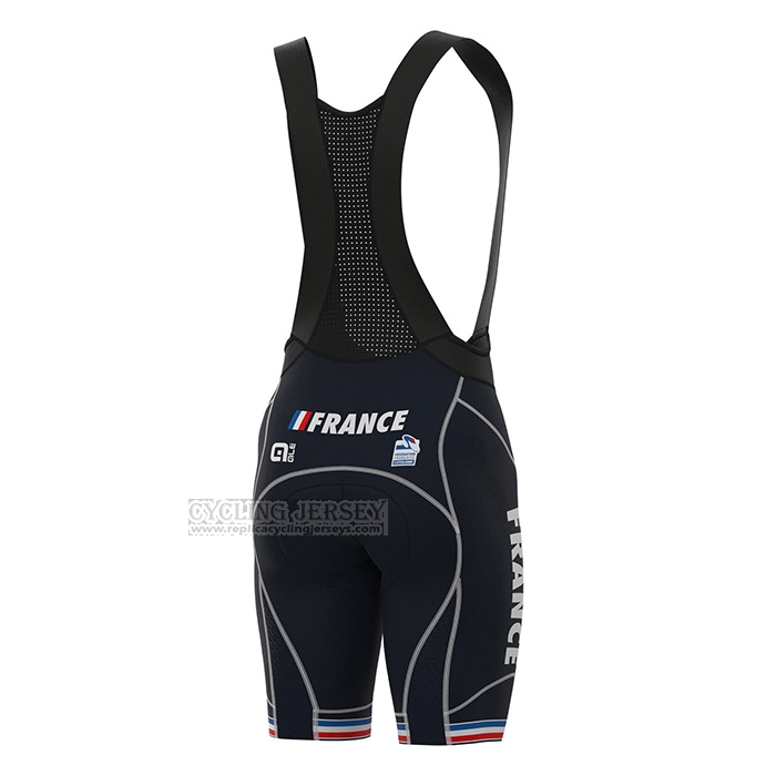 2022 Cycling Jersey France Deep Blue Short Sleeve and Bib Short